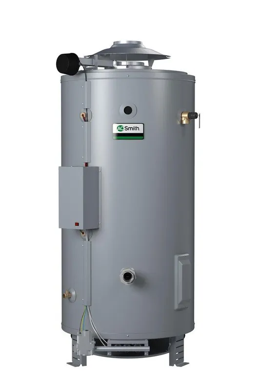 A.O. Smith 100119118 Master-Fit 81 Gal. Tall 199 MBH Commercial Natural Gas Water Heater