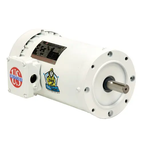 US-Nidec WD3E2DCR White Epoxy Washdown Motor Three Phase (3 HP) Replacement MPN