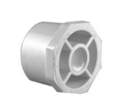 Charlotte Pipe PVC 02108 1000 1-1/4 in. Spigot x 1 in. Female PVC Reducer Flush Bushing