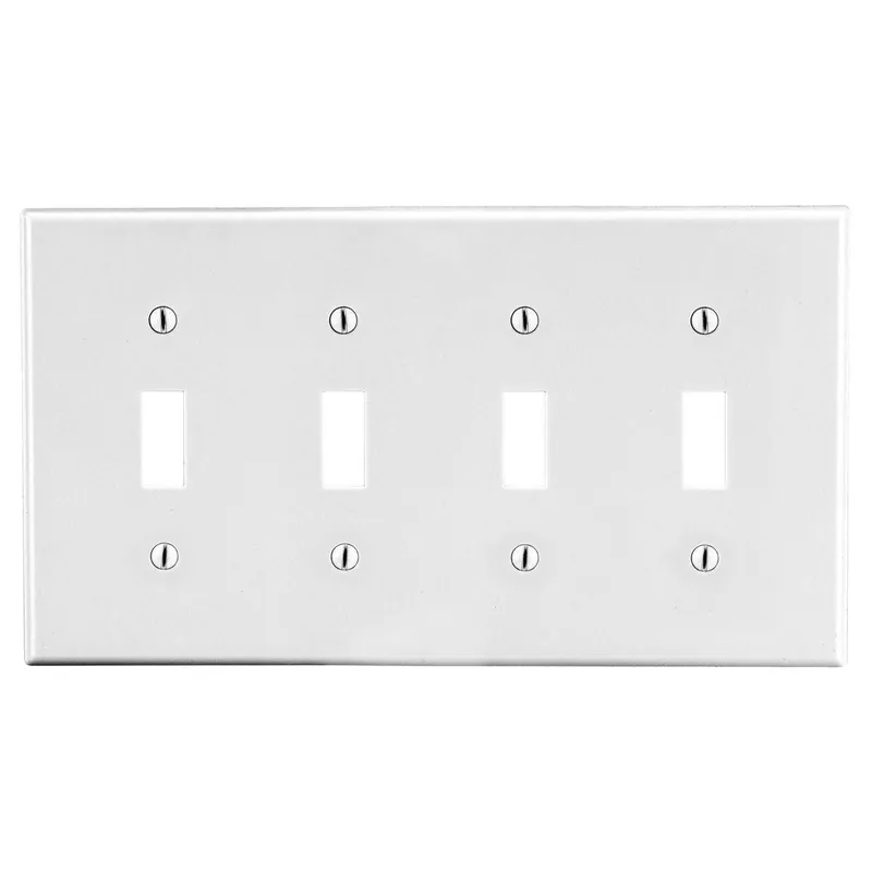 Bryant Electric P4W Wall Plate Non-Metallic Standard 4 Gangs