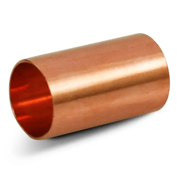 Everflow CCCL0014 Straight Copper Coupling Fitting 1/4 Inch