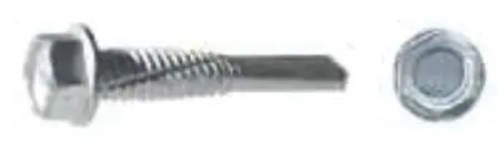 PrimeSource X512114 12 1 1/4 Hex Washer Hd 5 Sd Self Drill Screw