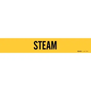 Brady 7270-1 BRA 1 Style Permanent Acrylic Pipe Marker Black on Yellow