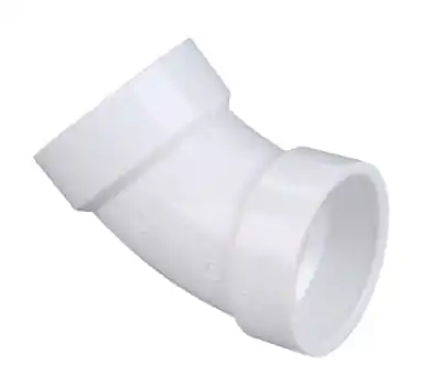 Charlotte Pipe and Foundry Company PVC 02309 1800 3 in. PVC 45-Degree Elbow