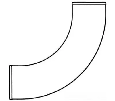 TYLER 007197 2 No Hub Cast Iron Long Sweep 1/4 Bend