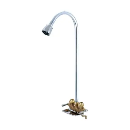 Central Brass 0477 Cast Brass 2-Handle Utility Shower 2.2 gpm at 60 psi