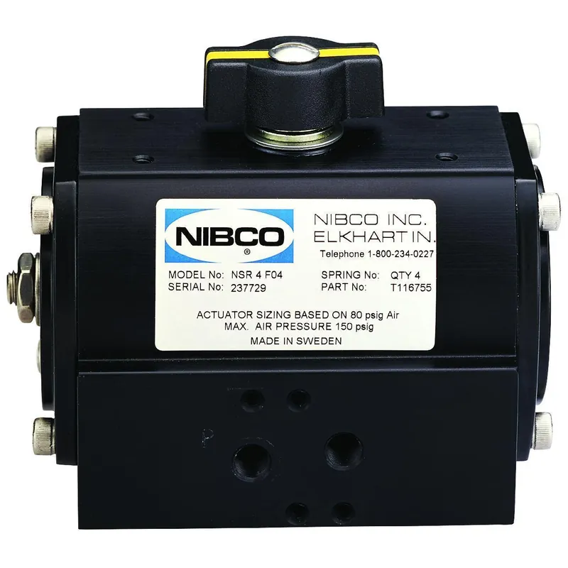 NIBCO T116761 NSR100 Spring Return Pneumatic Actuator Aluminum Body Import