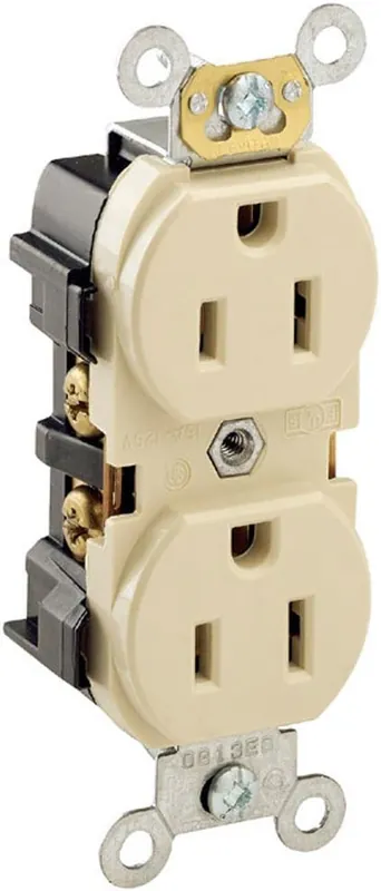 Leviton 5252 Industrial Heavy Duty Duplex Receptacle Brown