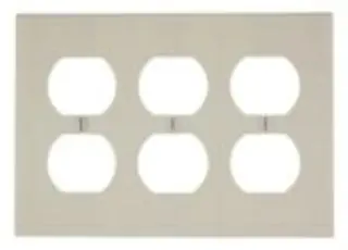 Leviton 78030 Wall Plate Standard Size Traditional (3 Gangs) Replacement MPN