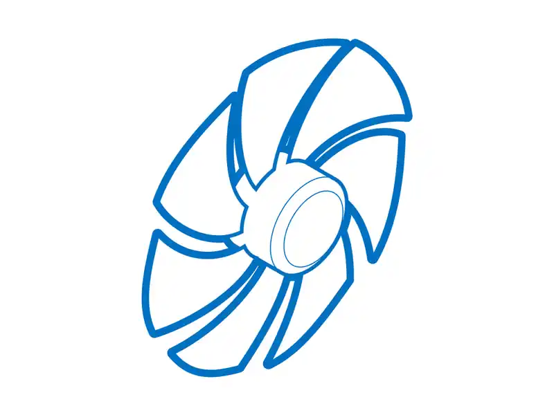 MIDEA 12100103000025 Blower Wheel Centrifugal Fan