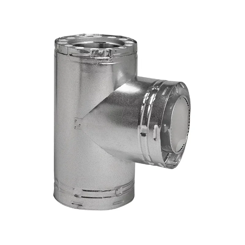 Metal-Fab 6TGGT Temp Guard 2100° Galv 6in Tee w Tee Cap
