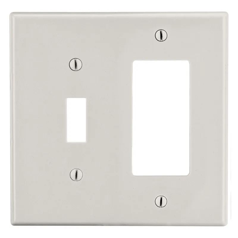 Bryant Electric P126LA Wall Plate Non-Metallic Standard 2 Gangs