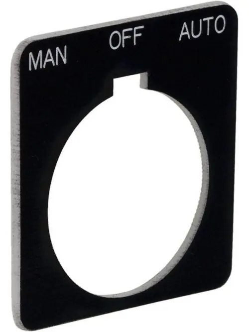 Schneider Electric 9001KN262BP Type K 30 mm Push Button Legend Plate