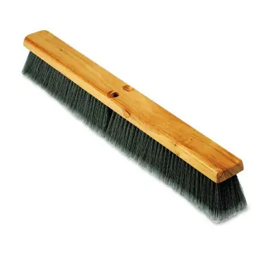 Boardwalk BWK20424 Floor Brush Head, 3 in Gray Flagged Polypropylene, 24 in