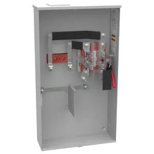 Milbank U4257-X Meter Socket Ringless 320A 4-Jaw UG 1-Position Lever Bypass Large Closing Plate