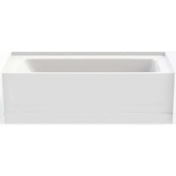 Aquatic 6030CTMINR-WH Everyday Bathtub Soaking 60 in L x 31-1/2 in W Right Drain