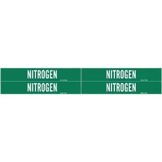 Brady 7198-4 BRA 4 Style Permanent Acrylic Pipe Marker NITROGEN 7 in