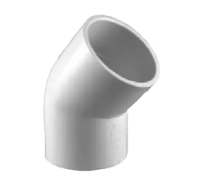 Charlotte Pipe PVC 02309 0600 1/2 in. Slip PVC 45-Degree Elbow