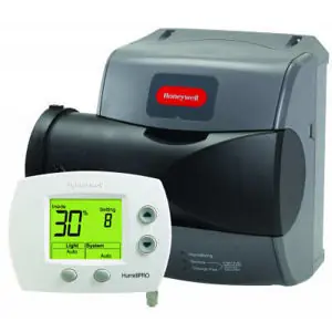 Honeywell HE150A1005U TrueEASE Small Advance Bypass Humidifier 12 gal per day Evaporative Flow-Through Type