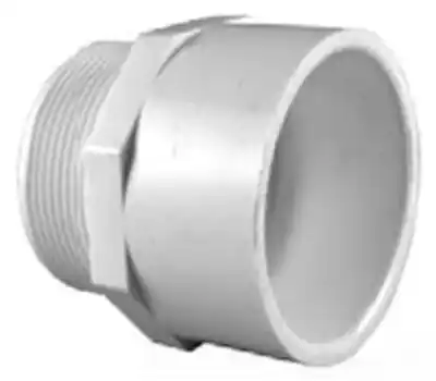 Charlotte Pipe PVC021092200 6 in. Male x Socket Schedule 40 PVC Adapter