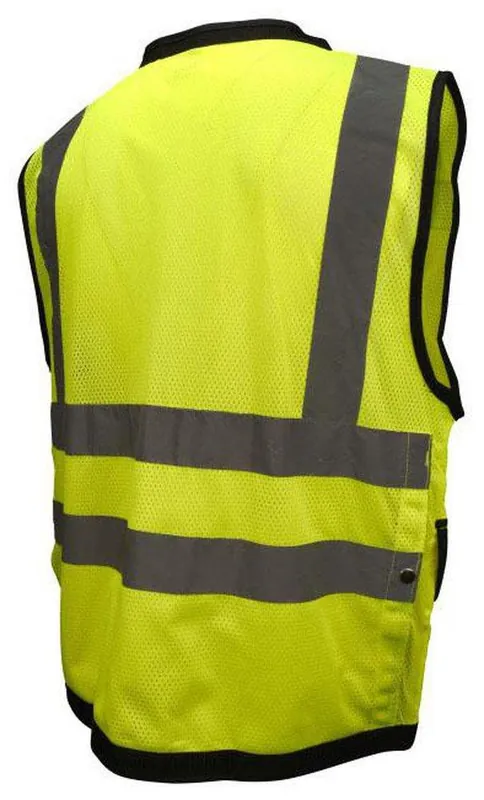 Radians SV592ZGD2X Radwear XXL Size Heavy Duty Surveyor Safety Vest in Hi-Viz Green