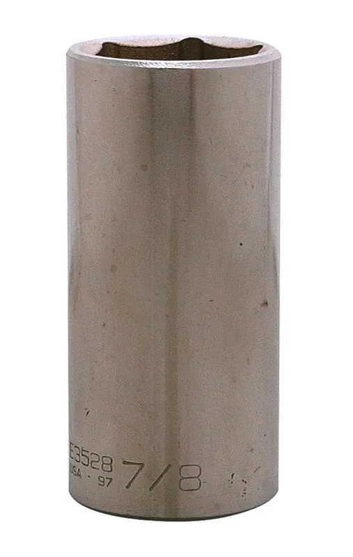 WRIGHT TOOL COMPANY E3528 7/8 3/8 Dr 6Pt Deep Socket Cougar