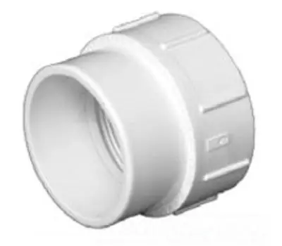 CHARLOTTE PIPE AND FOUNDRY PVC001050600 1-1/2 in. Spigot x Female PVC DWV Fitting Cleanout Adapter