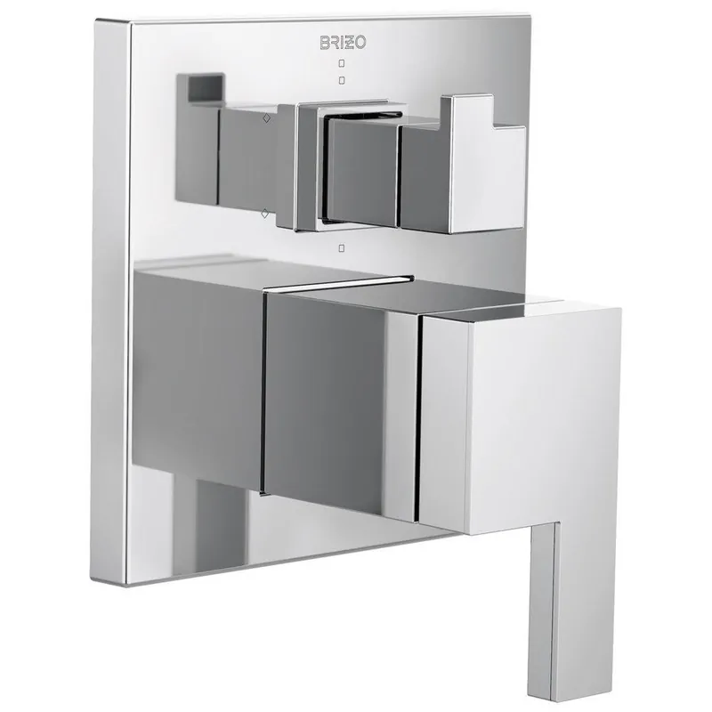 Brizo T75P680-PC Siderna® Two Handle Pressure Balancing Valve Trim in Chrome