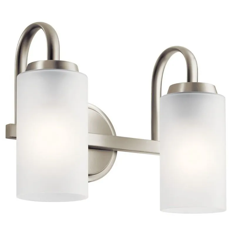 Kichler 55086NI NI 2 75W MED INCAND BATH LGHT