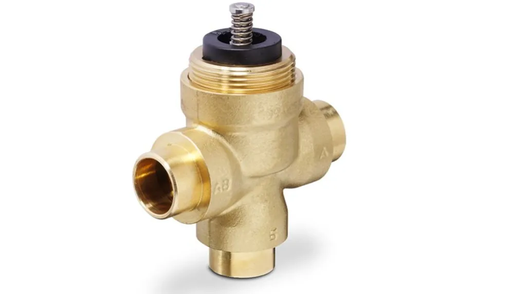 Siemens 599-00534 Zone Valve, 3 Way, 1/2 in. Sweat, 4 Cv