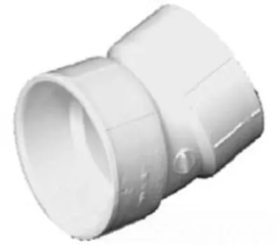 CHARLOTTE PIPE AND FOUNDRY PVC003241600 8 in. Hub x Hub PVC DWV 22-1/2-Degree Bend