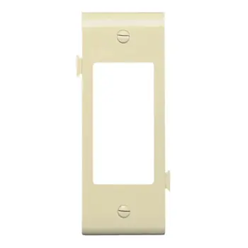 Pass & Seymour PJSC26I 1-Decorator Ivory Smooth Nylon Semi-Jumbo Center Sectional Wallplate