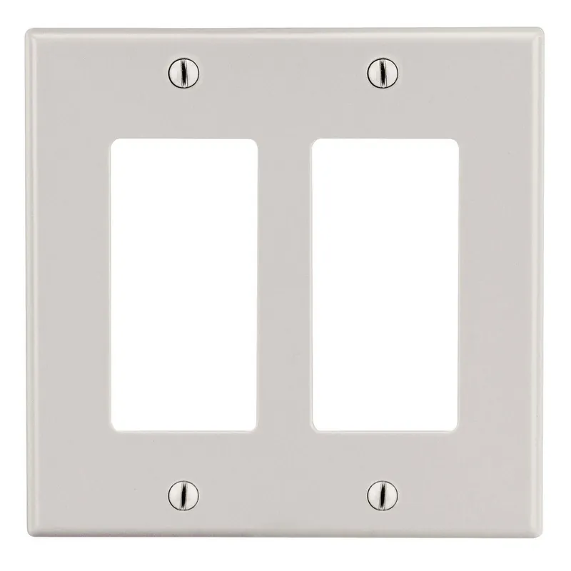 Bryant Electric P262LA Wall Plate Non-Metallic Standard 2 Gangs