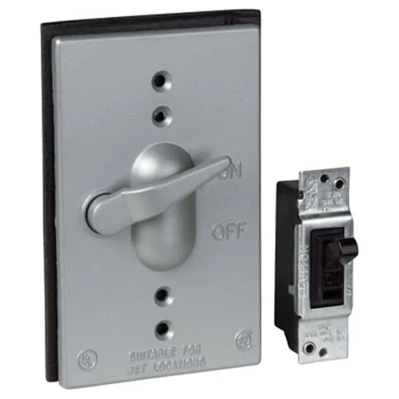 Steel City SW1 Single Gang Weatherproof Receptacle Power 10A 125V Switch