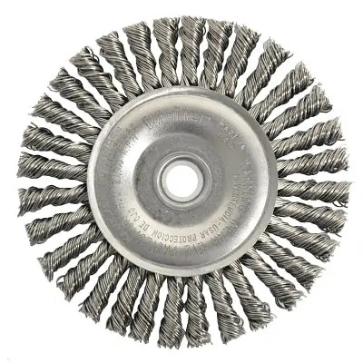 Weiler 8954 Roughneck Stringer Bead Wheel 4 in Dia (1/2-3/8 in Arbor)