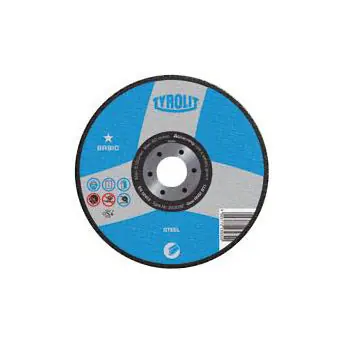 Diamond Products 58717 4-1/2X1/4X7/8 Type 27 Tyrolit Abrasives Basic Depressed Center Wheel For Grinding Diamond Products