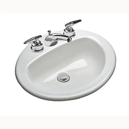 MANSFIELD 237810000 LAV 237 8 WHT MS OVAL 20X17