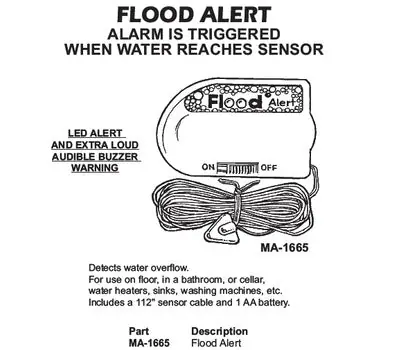 MA-LINE MA-1665 Flood Alert Monitor Alarm