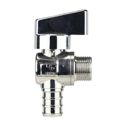LSP VE-103-A-LL Valve 1/4 Turn Angled 1/2 Crimp Pex X 3/8 Od Comp