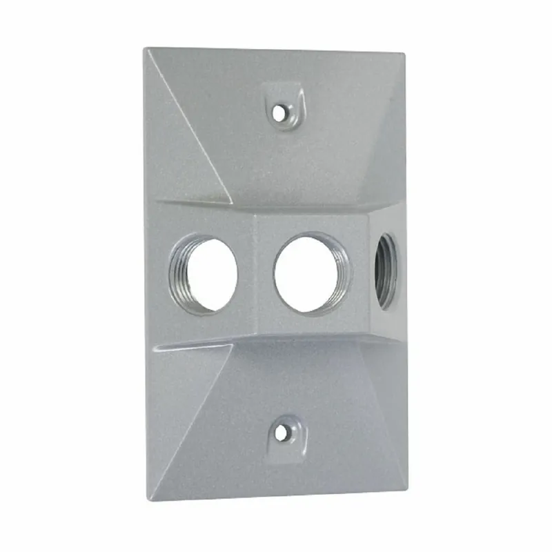 TAYMAC LV130S Rectangular 1/2 in. 3-Hole Lampholder Weatherproof Cover
