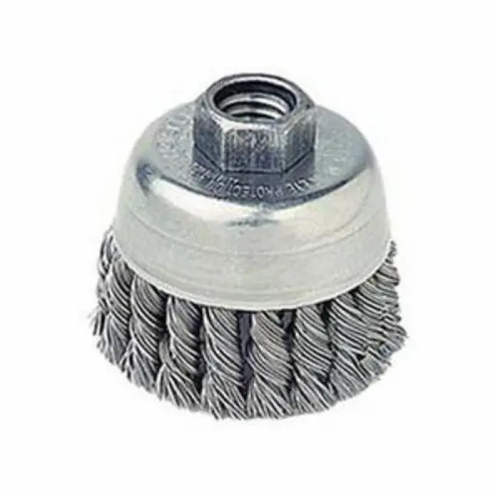 Mighty-Mite 13254 Cup Brush - 2-3/4 in Diameter - M10x1.5 Arbor Hole