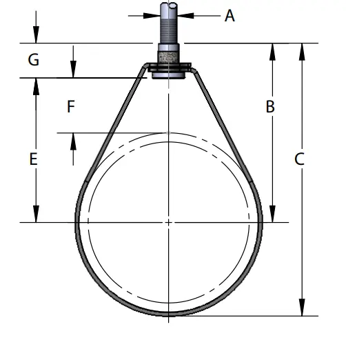 Commercial Hanger Import 1410250EG Hanger 1410250EG