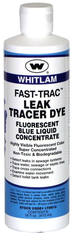 Whitlam LTDB16 Fast-Trac 16 oz. Septic and Sewer Line Inspections Tracer Dye