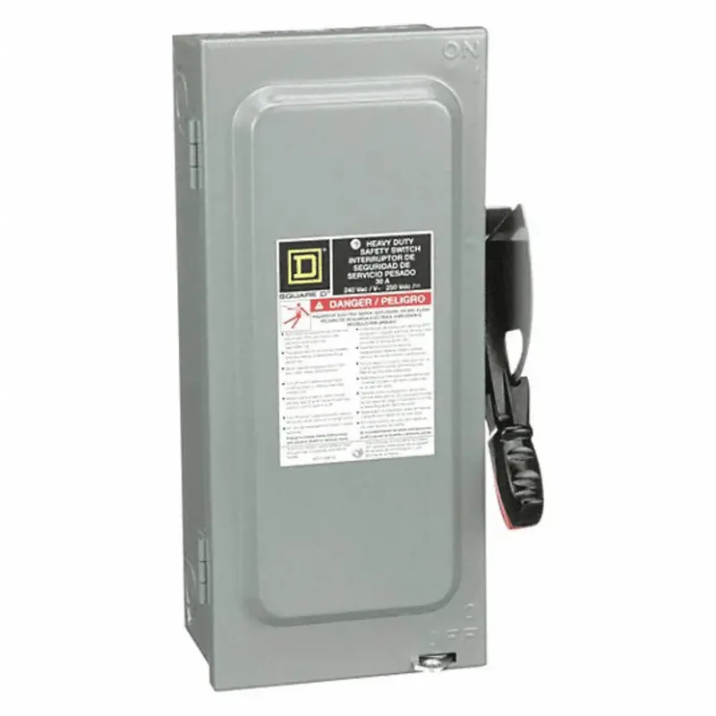 Square D H321NRB Fusible Heavy Duty Safety Switch 30A 4-Wire 3-Pole 1 Neutral