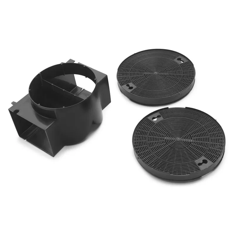 Whirlpool W10272063 7 in. Recirculating Kit for JXW8836W Range Hood in Black