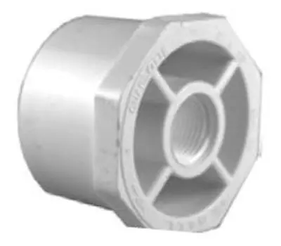 Charlotte Pipe and Foundry Company PVC 02108 0800 1 in. Spigot x 3/4 in. Female PVC Reducer Flush Bushing