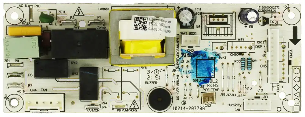 Midea 17120100A04095 Dehumidifier Main Control Board