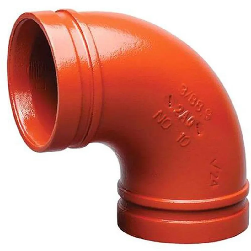 Victaulic FD54050P00 No. 50 4 x 3-1/2 x 3 in. Grooved Domestic Orange Enamel and Painted Ductile Iron Concentric Reducer