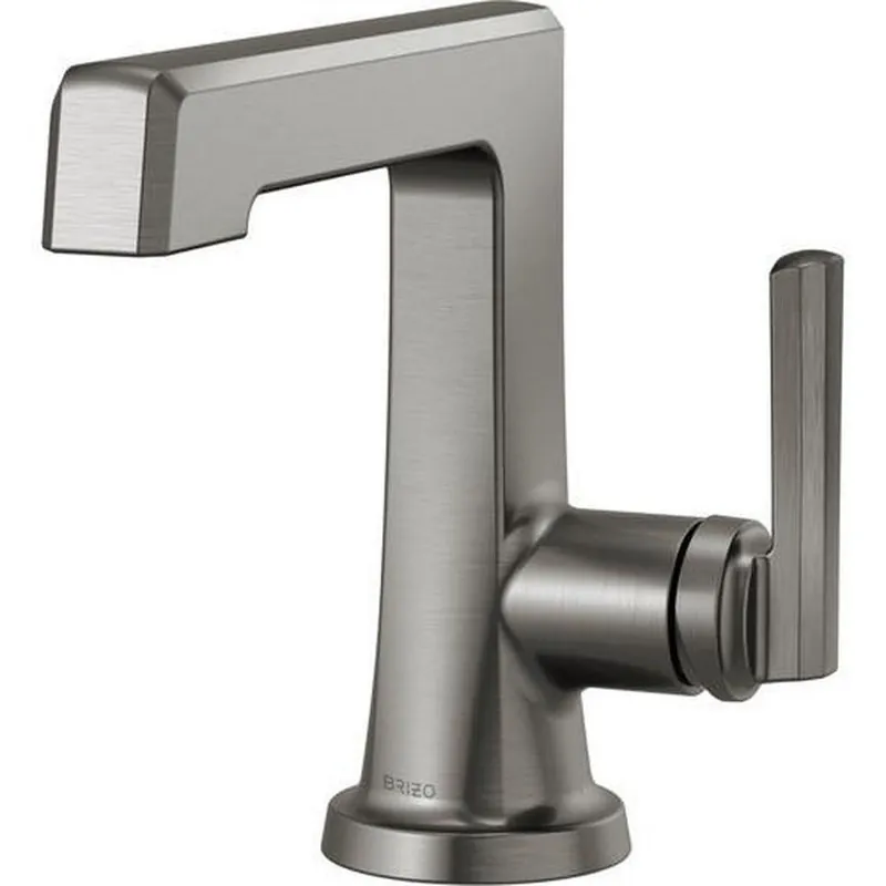 Brizo 65098LF-SL-ECO Levoir Single Handle Monoblock Bathroom Sink Faucet in Luxe Steel
