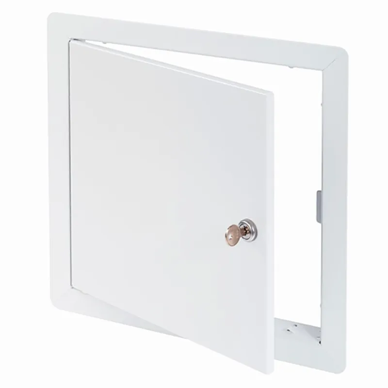 CENDREX AHD12X1210 Flush Universal Access Door with Exposed Flange, Key Cylinder Cam Latch 12 X 12-10